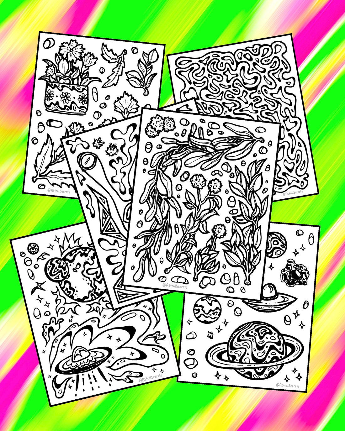 FREE Monthly Coloring Sheets, January Edition