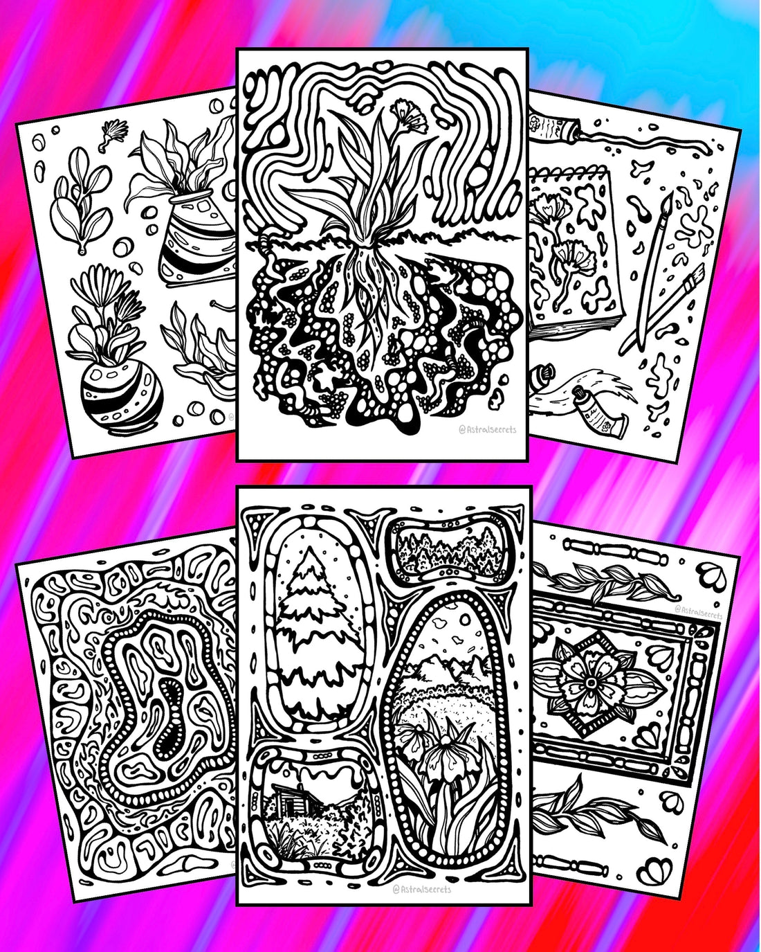 Free Monthly Coloring Book Pages: March Edition