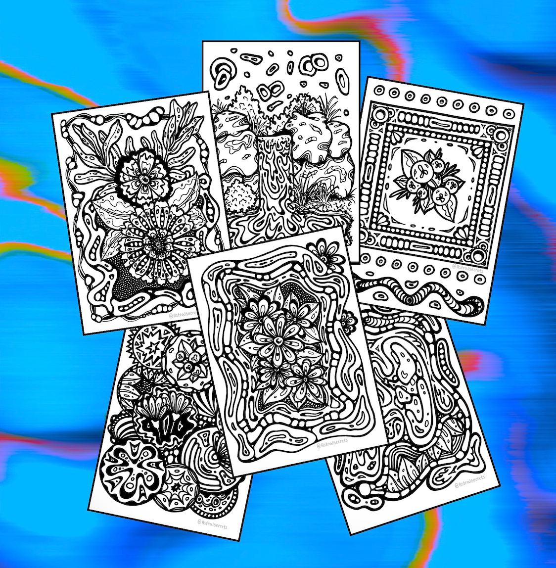 Free Monthly Coloring Book Pages: April Edition